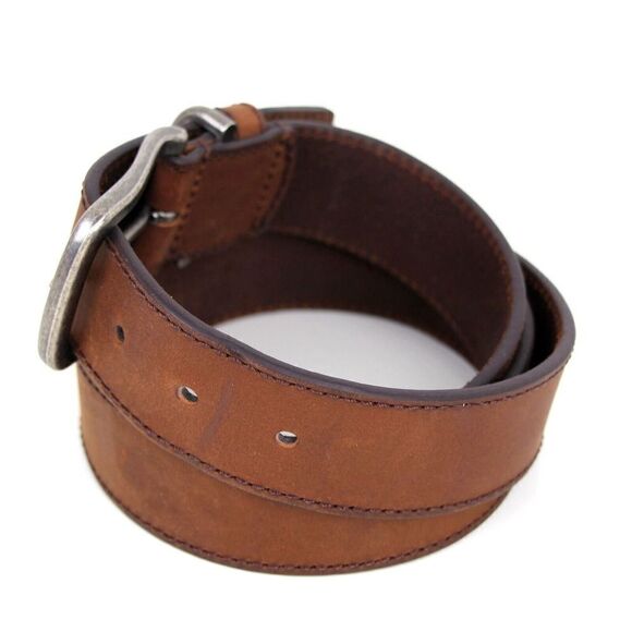 ALESBURY BROWN GENUINE LEATHER 1.5"Wd CASUAL DRESS MEN'S BELT Sz 44/110 (I11 - Picture 4 of 16